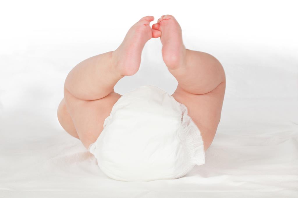 baby in diaper 