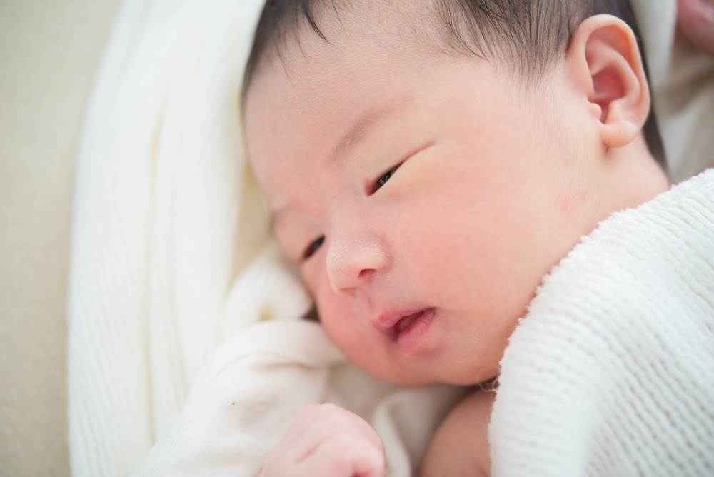 cute newborn Asian baby