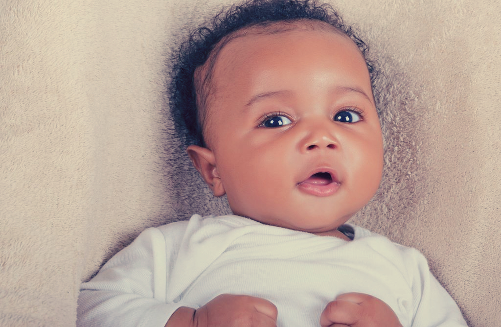 African American infant boy